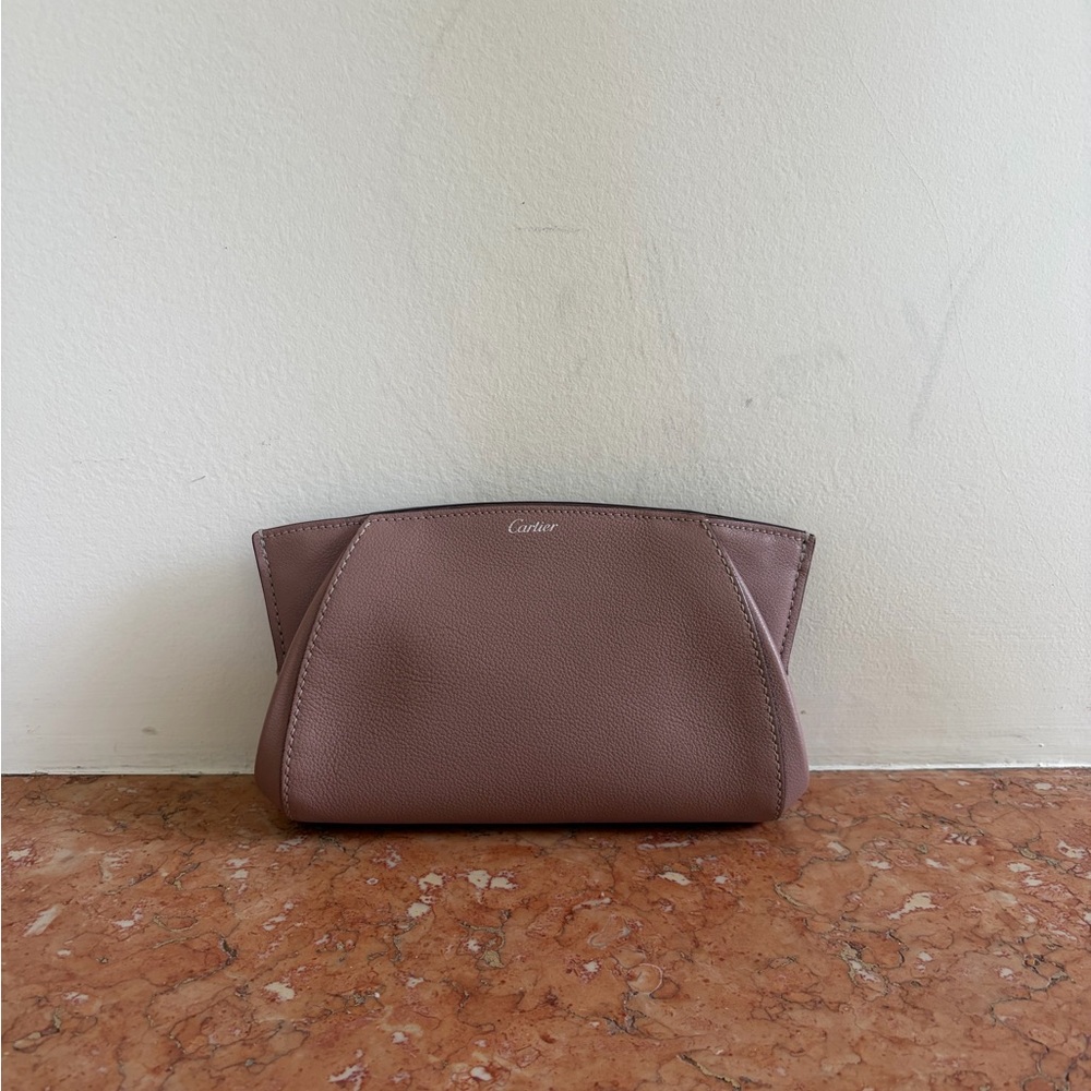 C de Cartier mauve  Leather clutch